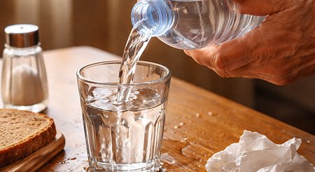 Таблетки и капсула в руке пациента
